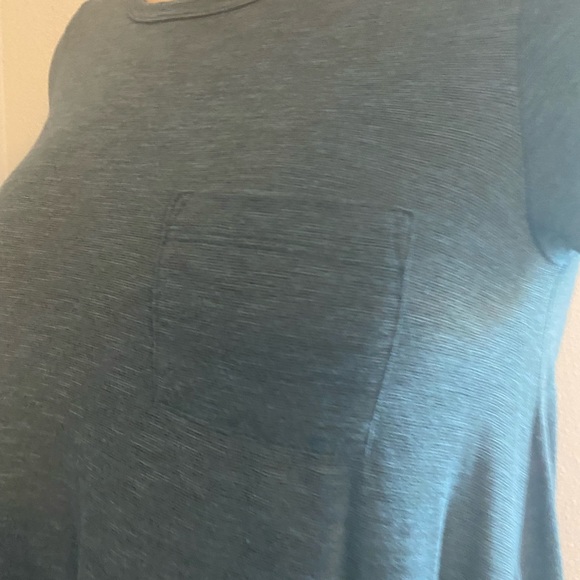 Blue Hi-Lo Hem Dress - Picture 4 of 7